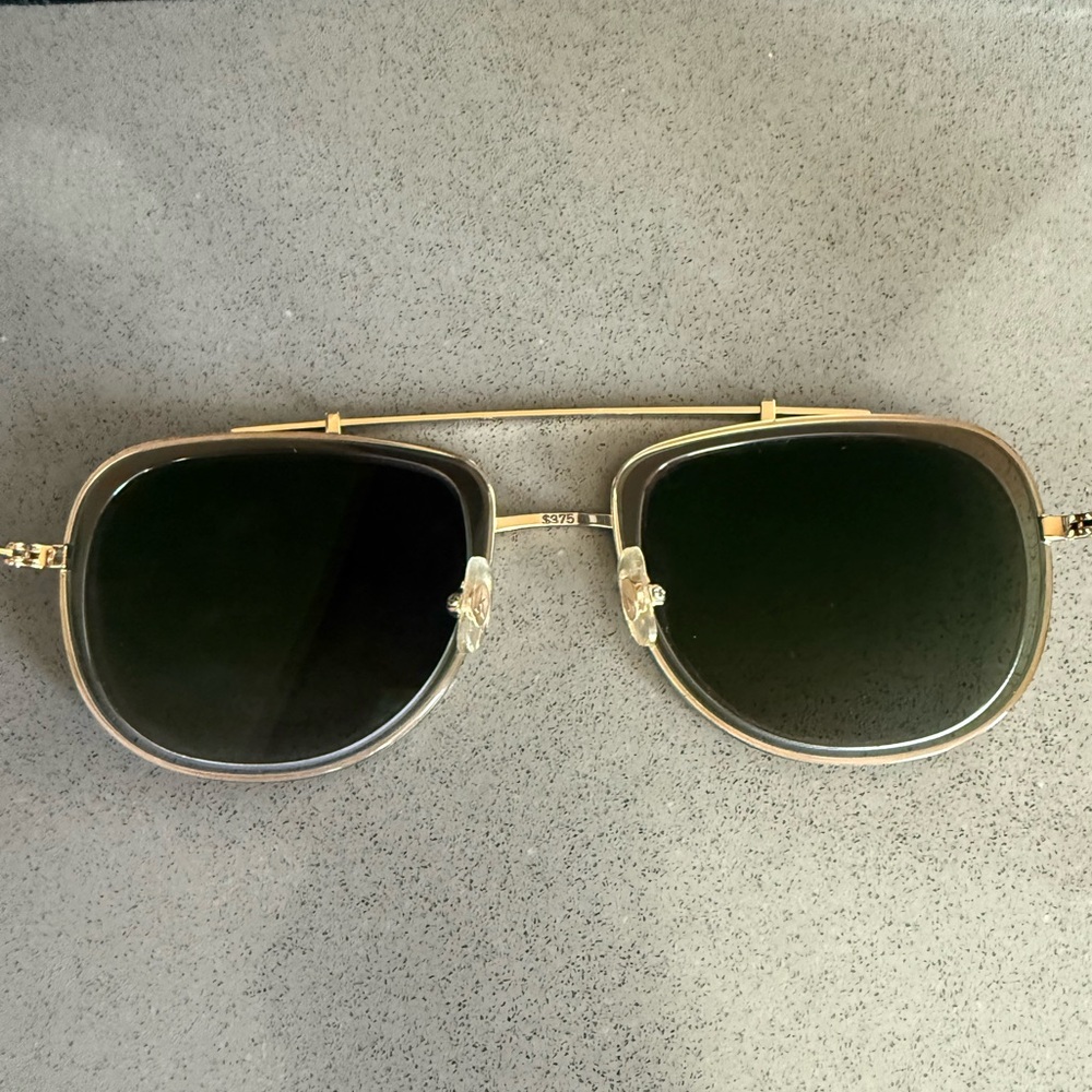 NWOT KREWE Breton Aviator Sunglasses in Matcha/Pine. Polarized. - Picture 5 of 8
